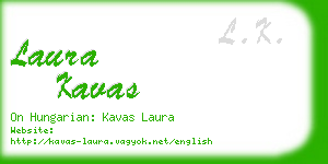 laura kavas business card